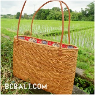 rattan grass ata balinese handbag design full handmade ethnic style